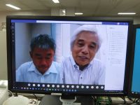 リモート講演会の状況、テスト投稿です、後日編集予定です。