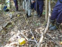 斜長2m毎の地震計設置状況