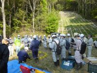 見学者総勢34名の事前説明状況